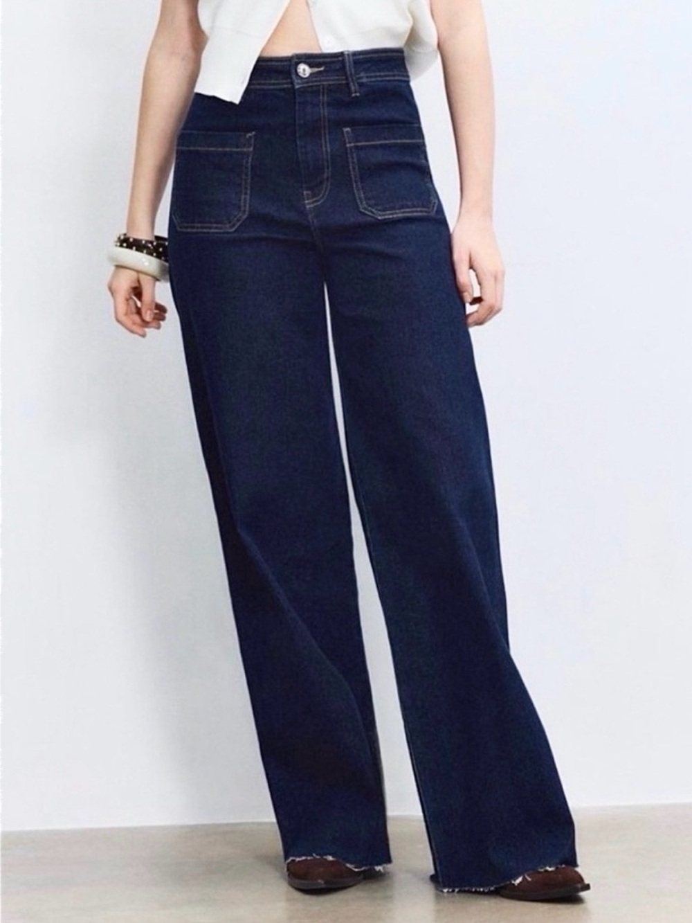 Oat New York jeans Greer high waisted wide leg jeans